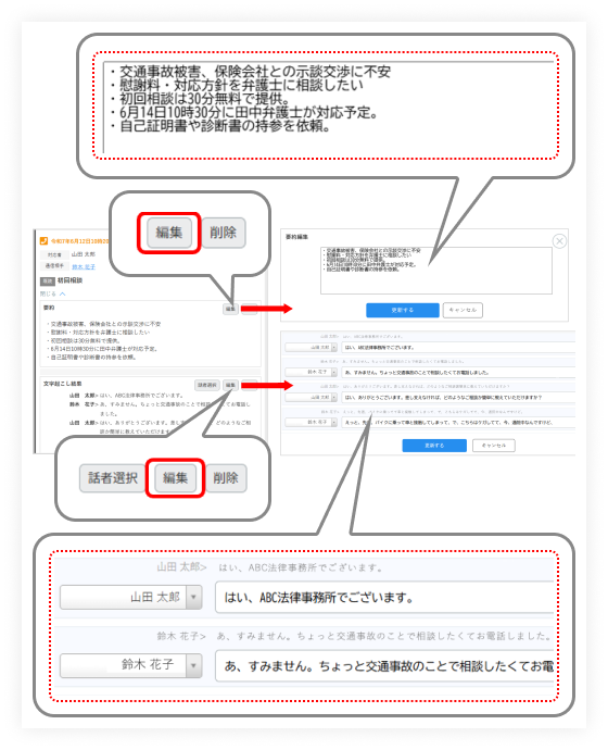 文字起こし・ 要約イメージ図5